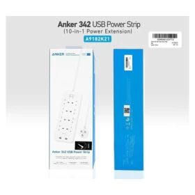 Anker 342 USB Power Strip 8 in 1, 1.8m Cable, A9182K21 - White